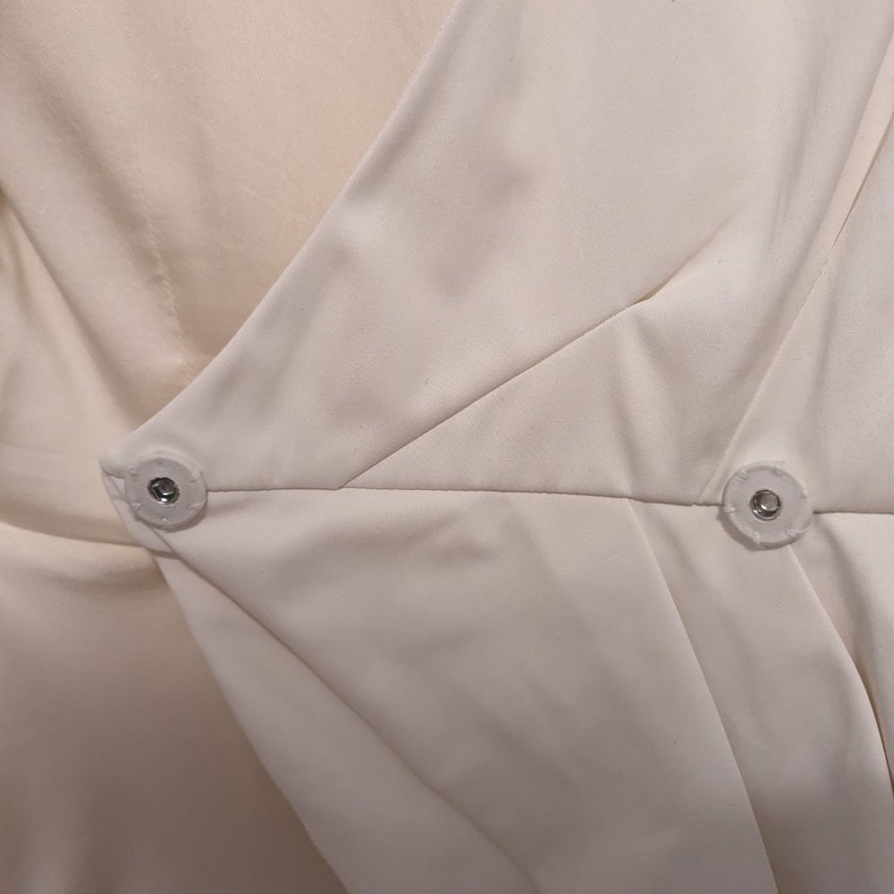 Alice + Olivia White Short Sleeve Peplum Wrap Blazer - Picture 12 of 16